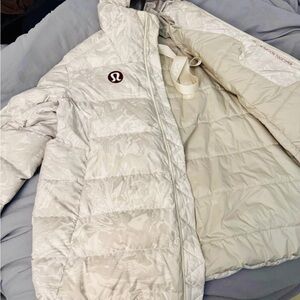 Lululemon White Silver Gray Winter ❄️ Jacket